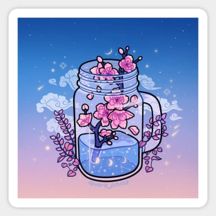 Moonlight Sakura Sticker